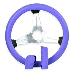 GENERICO - Kit Silicón Cubre Volante Pomo Y Freno De Mano Lavable LILA