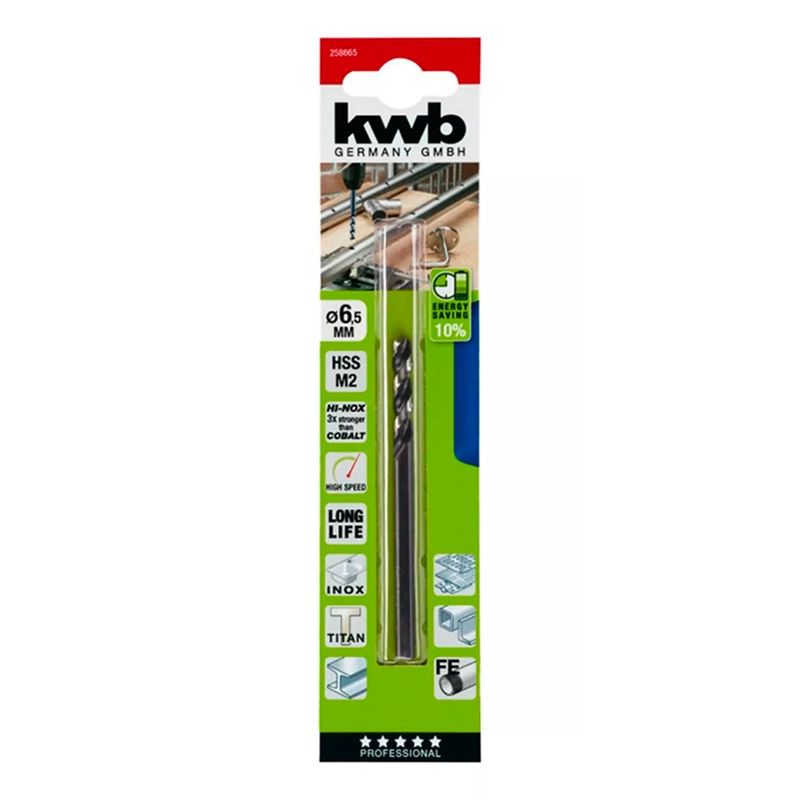 KWB - Broca Para Metal Hss 6.5mm Kwb 258665