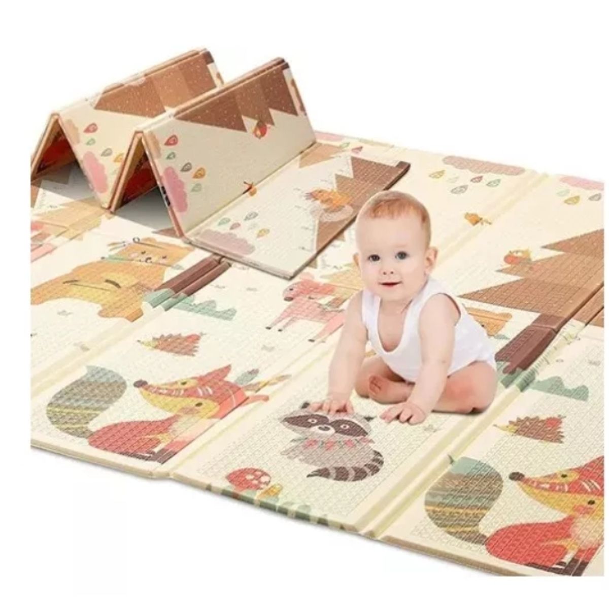GENERICO - Alfombra Antigolpes Niño Bebe Con Bolso 180x200x1cm Premium