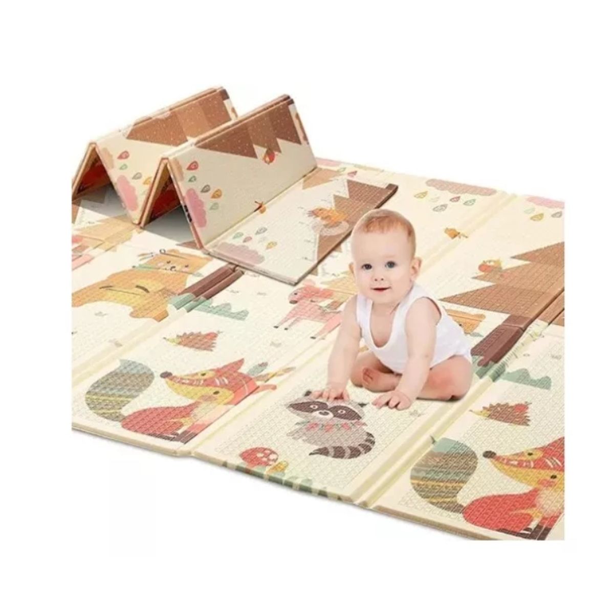 GENERICO - Alfombra Antigolpes Niño Bebe Con Bolso 180x200x1cm Premium