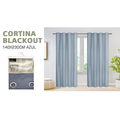 Imagen 2 del producto Set de Cortinas Blackout 2 paños Azul
