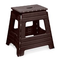 Banquito Taburete Piso Plegable Portatil Con Estilo Moderno Gris Pardo Con Cafe