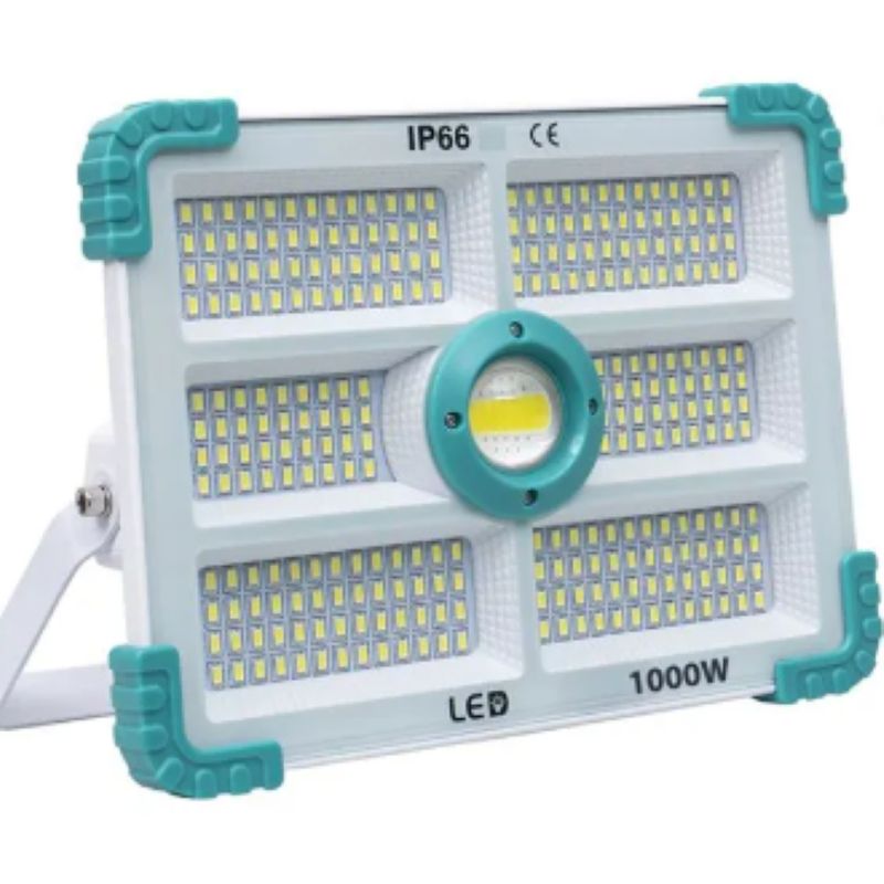 GENERICO - Foco Reflector 280LED 1000W IP66 Panel Solar Control Remoto