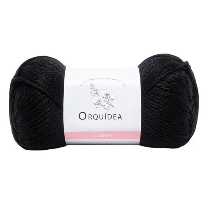 GENERICO - Lana Sedificada Jazmin de Orquidea - Negro 1