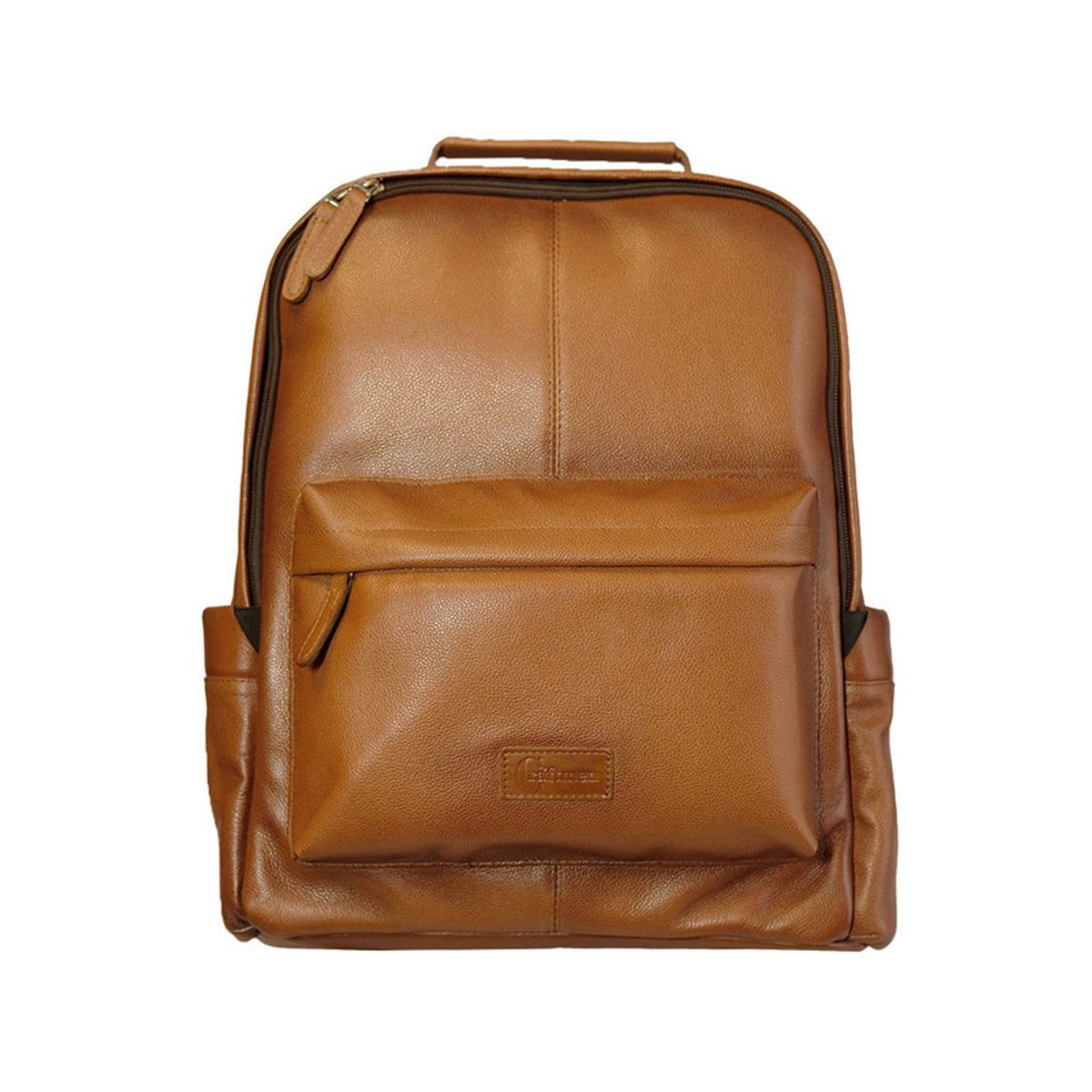 CRAFTMEN - Mochila 100% Cuero Genuino Gregory color Brandy