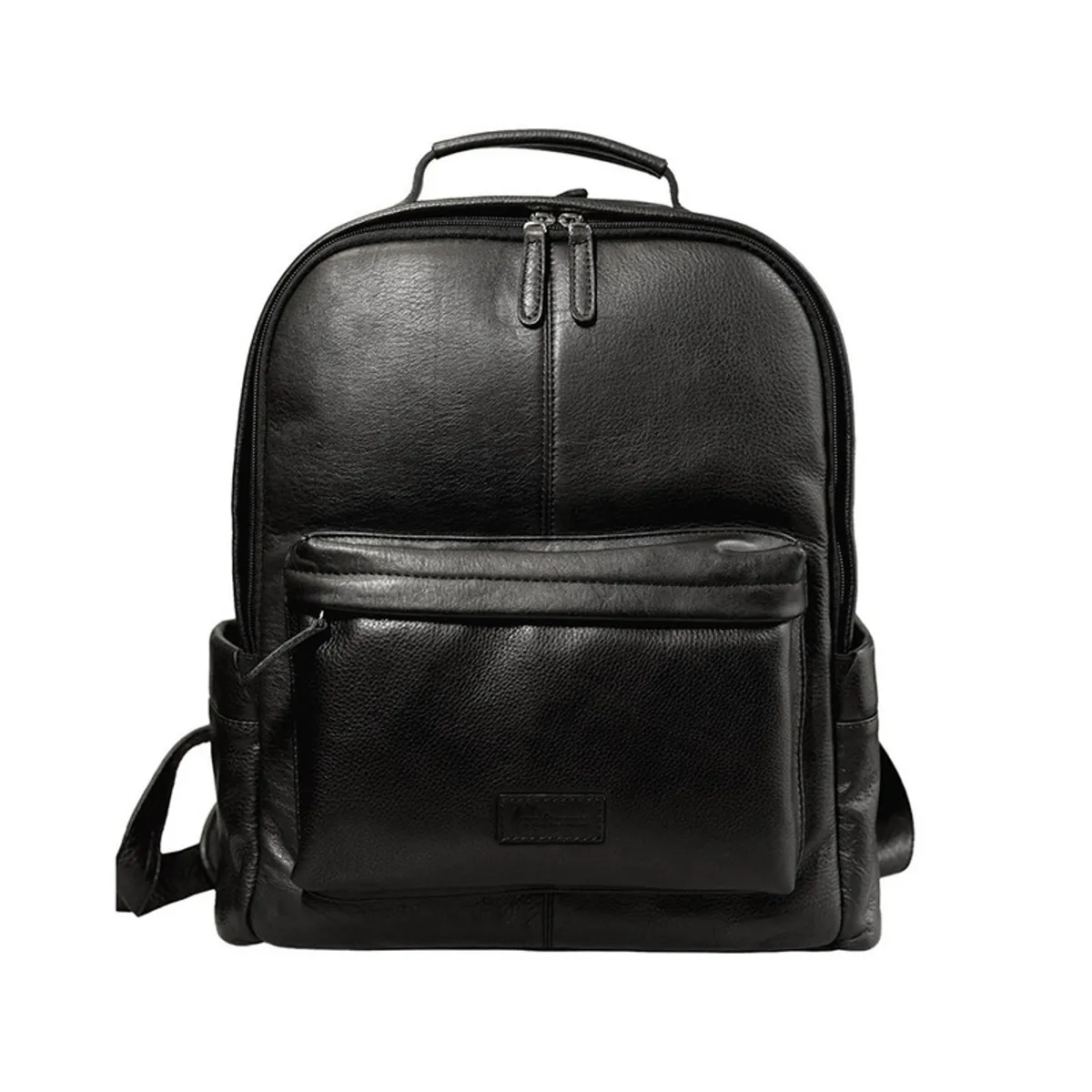 CRAFTMEN - Mochila 100% Cuero Genuino Gregory color Negro