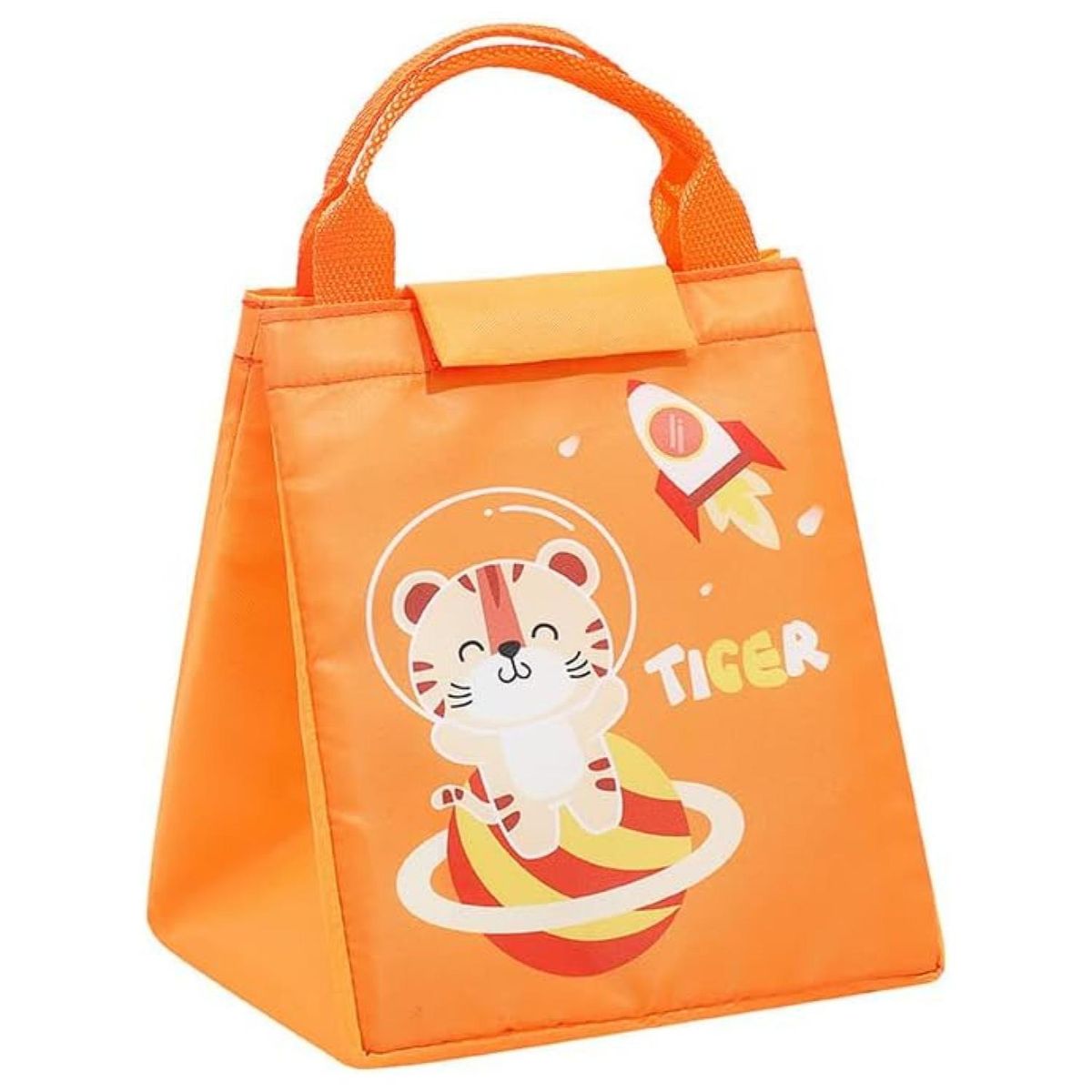 GENERICO - Lonchera Bolsa Termica Naranja Tigre Donloise Kawaii