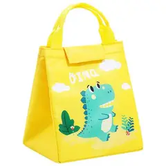 GENERICO - Lonchera Bolsa Termica Amarillo Dinosaurio Donloise Kawaii