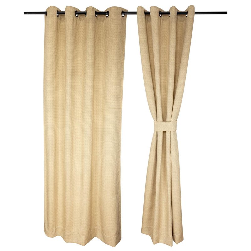 MASEL - Set 2 Cortinas Argollas Barcelona 1.40x2.25  Arena