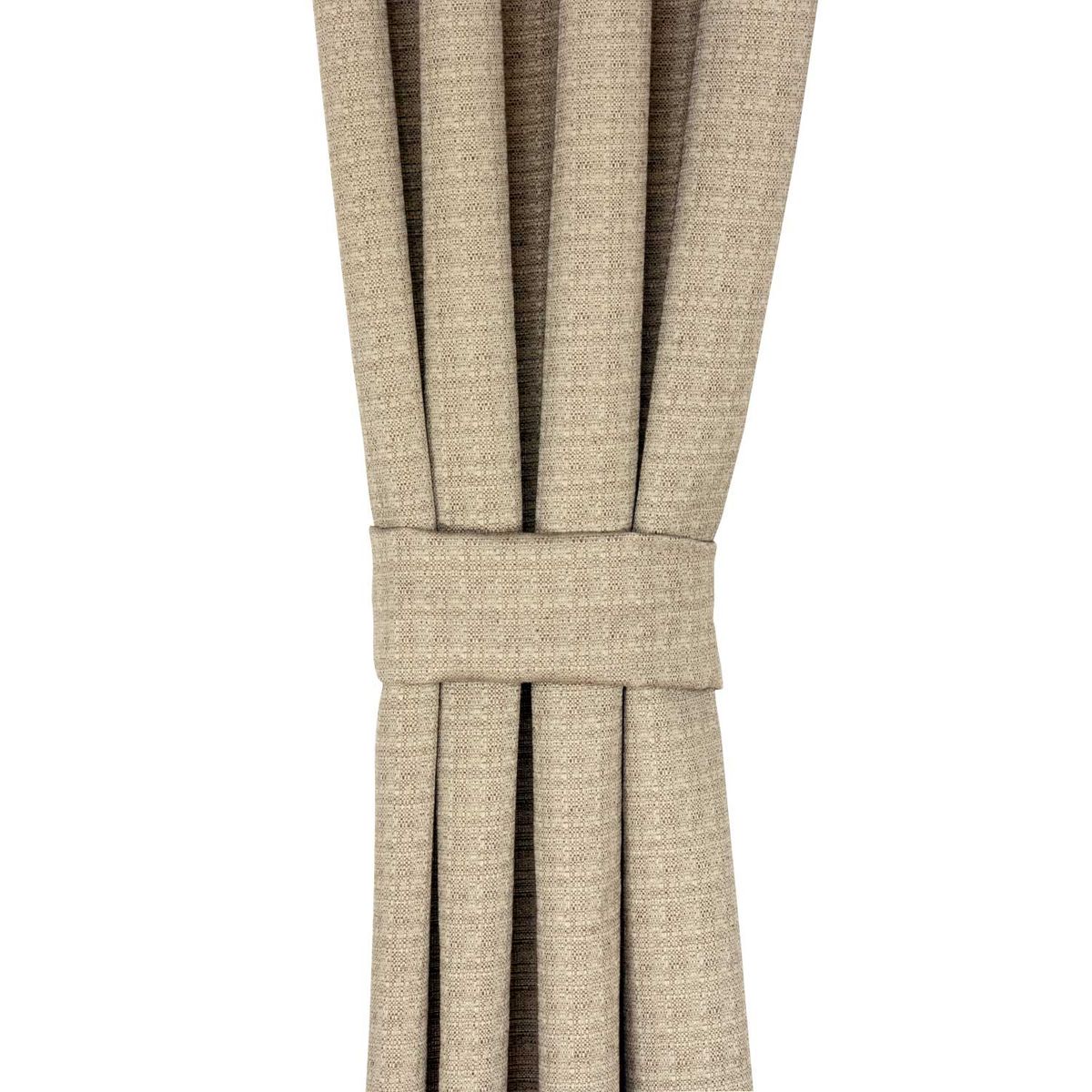 MASEL - Set 2 Cortinas Argollas Barcelona 1.40x2.25 Tostado