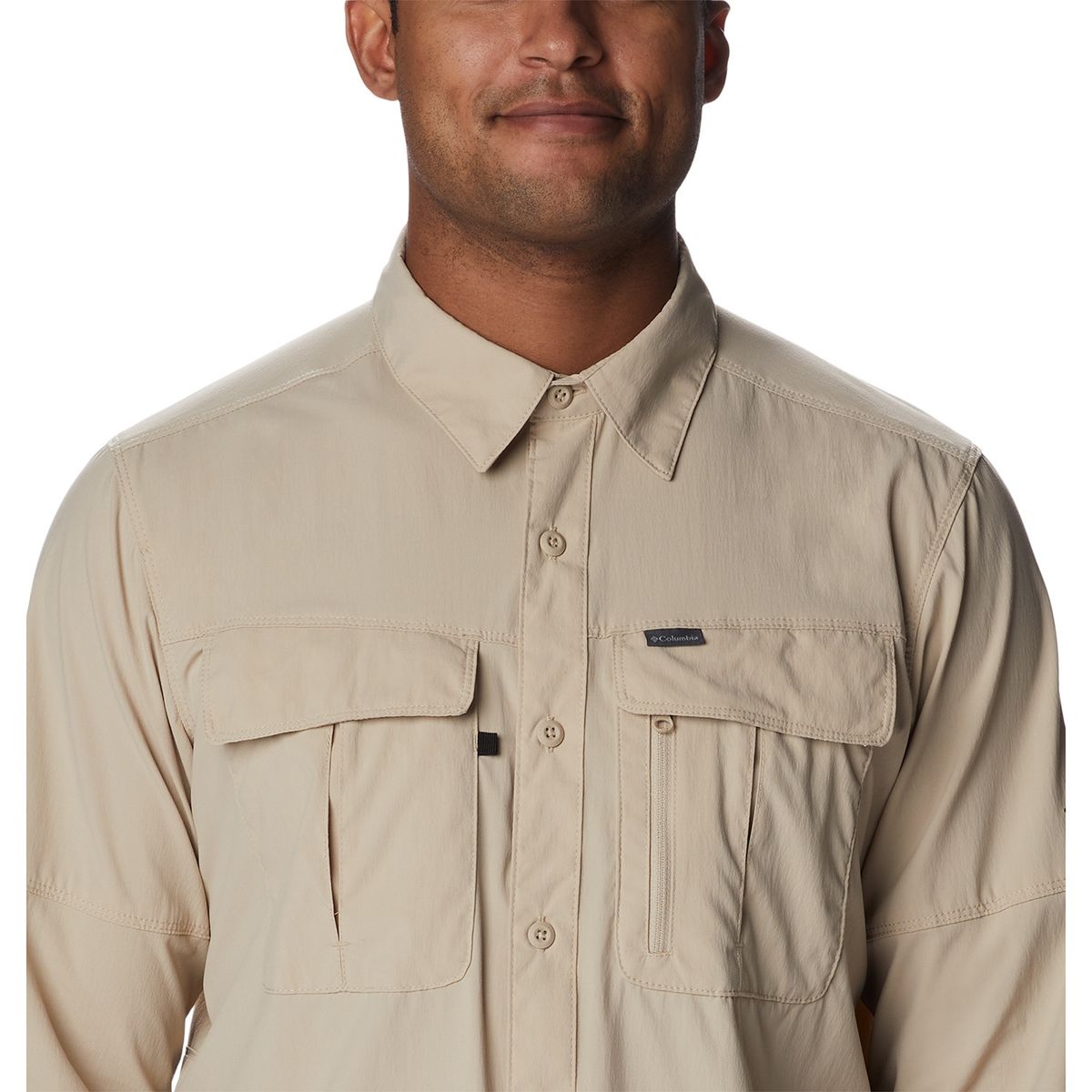 COLUMBIA - Camisa M/L Newton Ridge Ii L S Beige Hombre COLUMBIA
