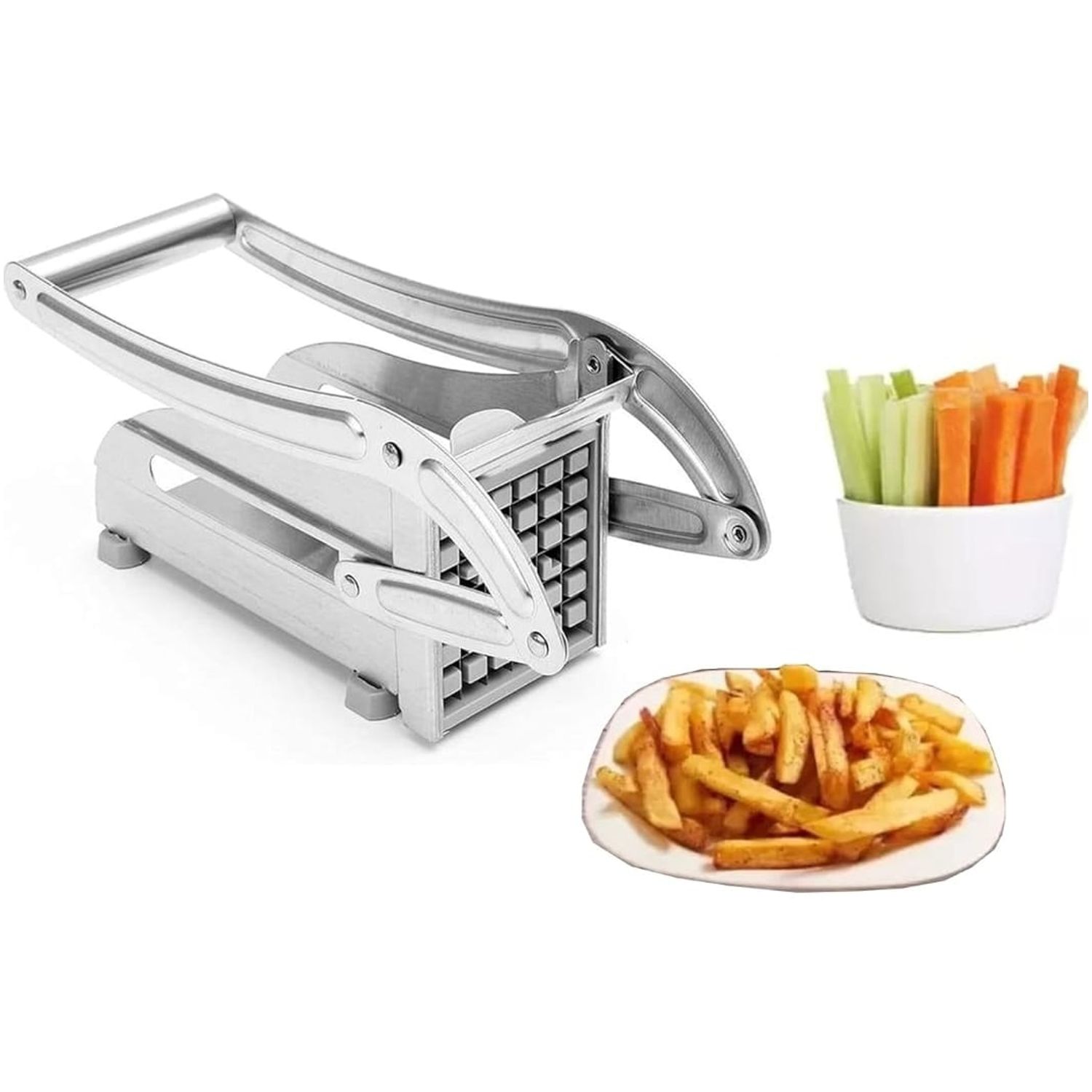 Cortador De Papas Fritas De Acero Inoxidable, Cortador De Papas Con