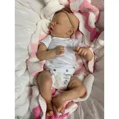 TIOZONEY - Muñeca bebe reborn vinilo de silicona juguetes para 45cm