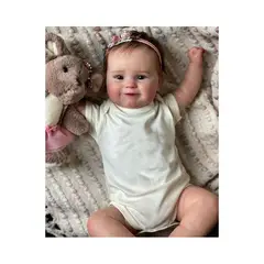 TIOZONEY - Muñeca bebe reborn vinilo de silicona juguetes para 55cm