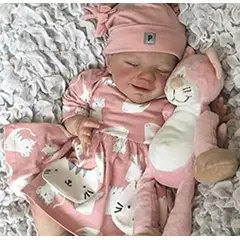 TIOZONEY - Muñeca bebe reborn vinilo de silicona juguetes para 50cm
