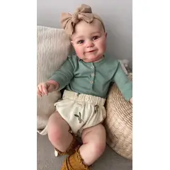 TIOZONEY - Muñeca bebe reborn vinilo de silicona juguetes para 50cm