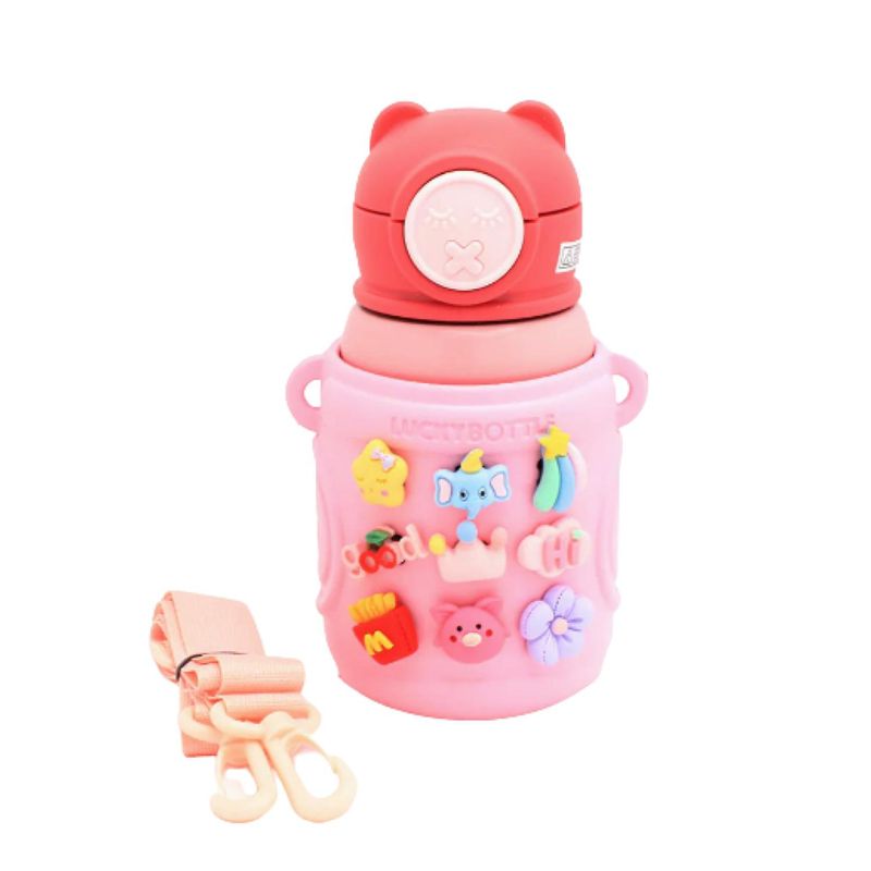 GENERICO - Termo Termico 450ml Infantil Diseño Rosado