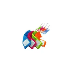 GENERICO - Pack 2 Mopa Microfibra Paño Trapero Lavable Limpieza Piso