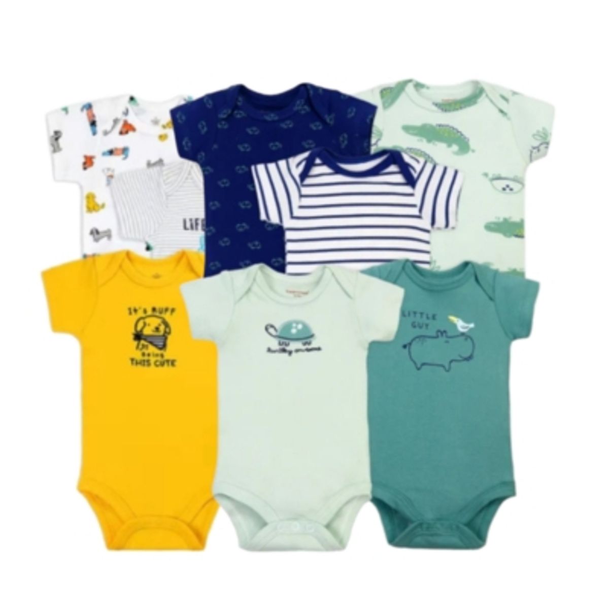 TEDMIMAK - SuperPack 8 Bodies Manga Corta Tedmimak 100% Algodón Niño Surtido