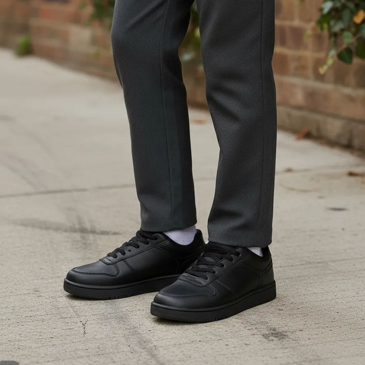 BOVINITA - Zapatillas De Colegio Zapato Escolar Botin Negro