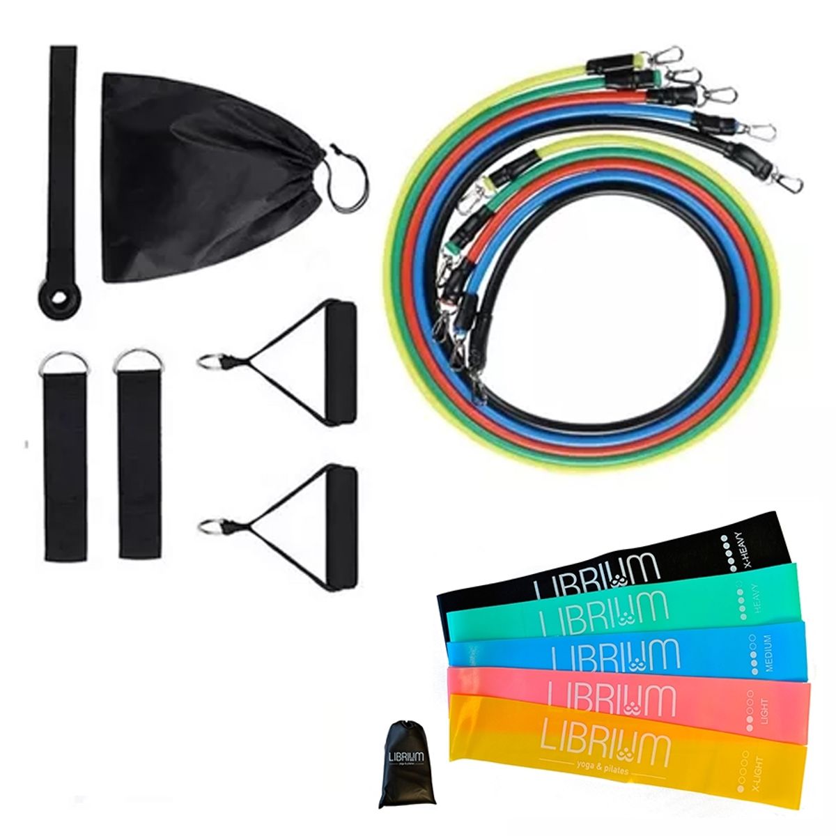 GENERICO - Kit Bandas Elásticas Tubulares - 16 Piezas