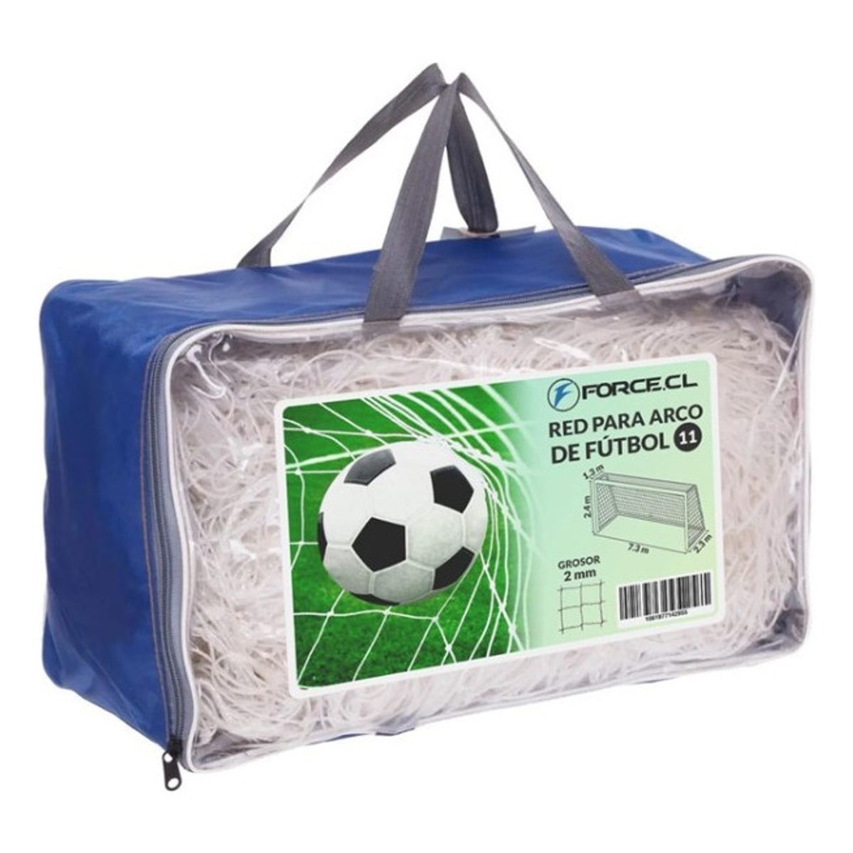 TRAINING PRO - Red Malla Arco Futbol 11 Profesional Trenzado (par)