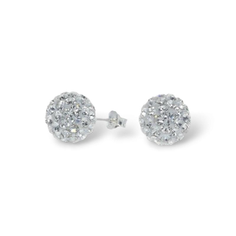 GENERICO - Aros de Plata Strass Blanco