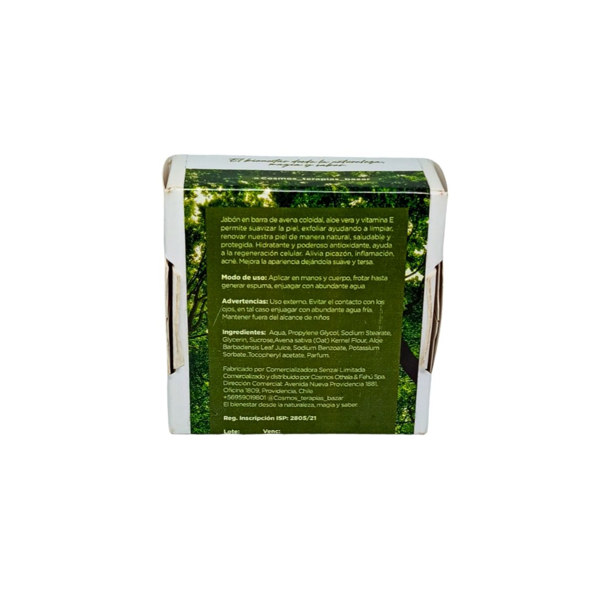 GENERICO - Jabón en barra exfoliante e hidratante aroma del bosque.