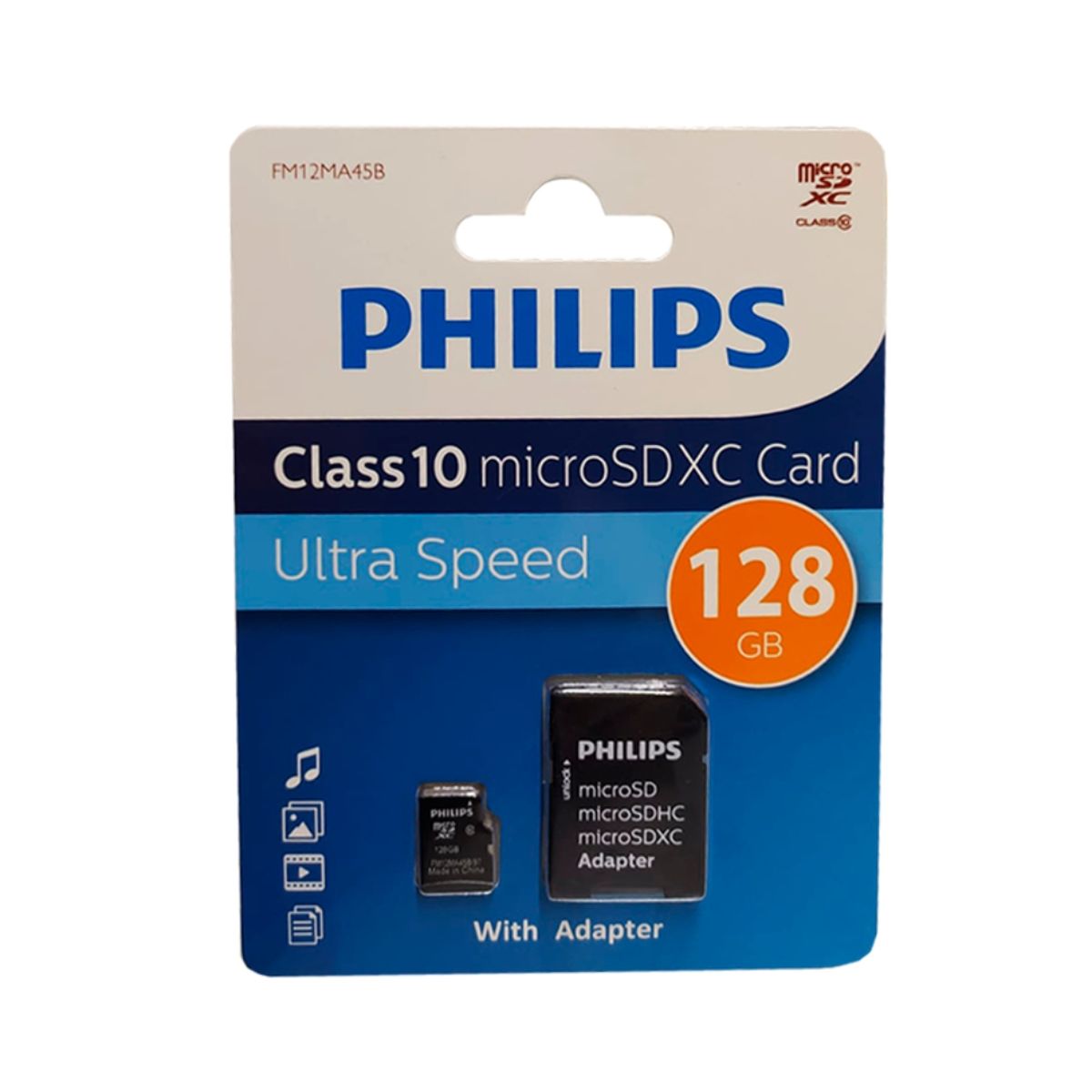 PHILIPS - Tarjeta Micro Philips Micro Sd 128GB Clase 10