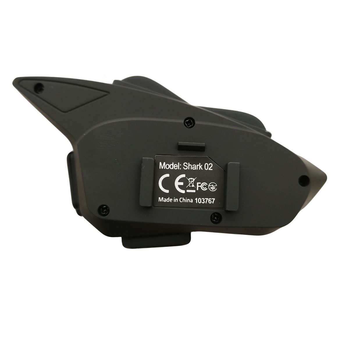 GENERICO - Pack 2 Intercomunicador y manos libre BT Moto Hysnox Shark 02 1000m