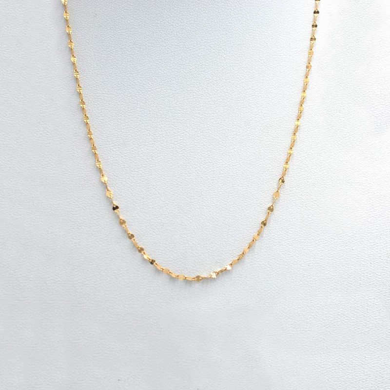 ELLA JOYAS - Cadena Caffe Oro 18k - 50cm