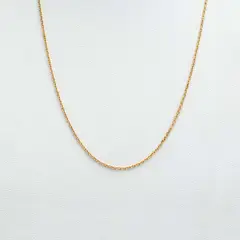 ELLA JOYAS - Cadena Forcetina Oro Amarillo 18k - 50cm
