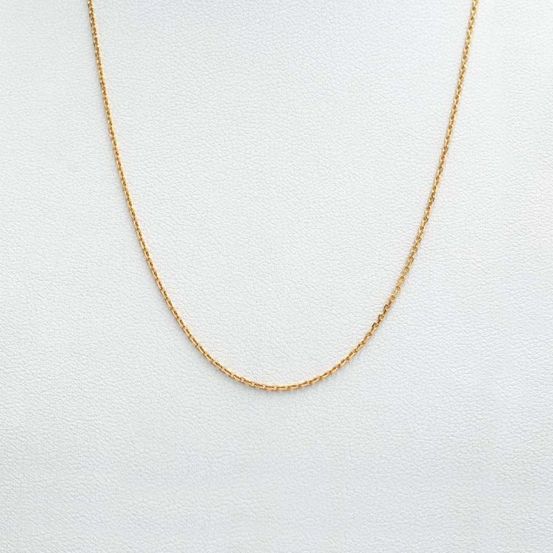 ELLA JOYAS - Cadena Forcetina Oro Amarillo 18k - 50cm