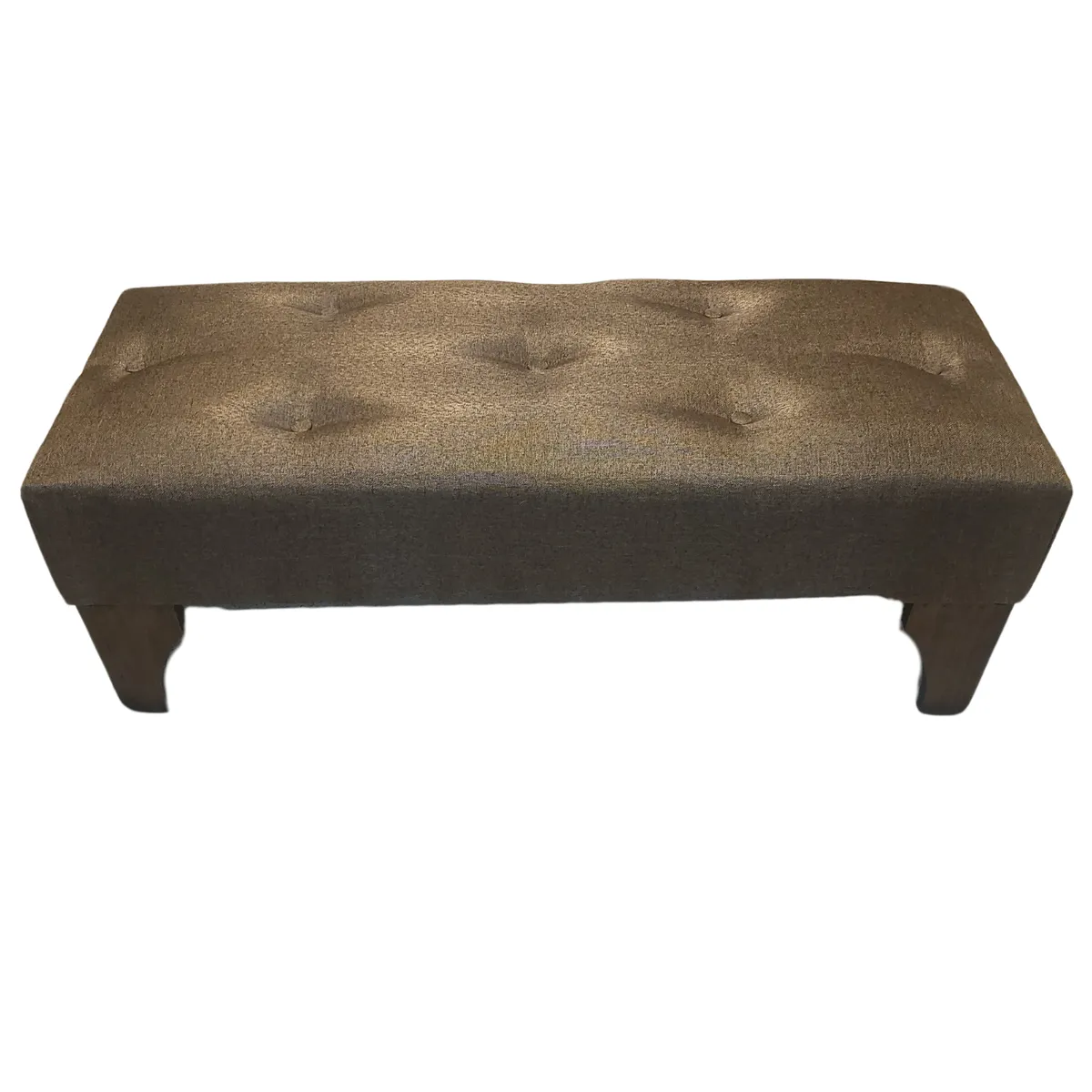 GENERICO - Banqueta Botone Cafe Lino 100x40x40 Muebles Rimar