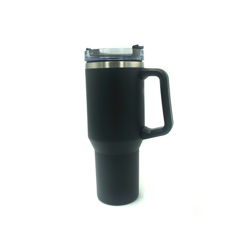 GENERICO - Vaso Térmico Tumbler Acero Inoxidable 1 Lt Quencher Inoxidable Negro