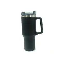 GENERICO - Vaso Térmico Tumbler Acero Inoxidable 1 Lt Quencher Inoxidable Negro