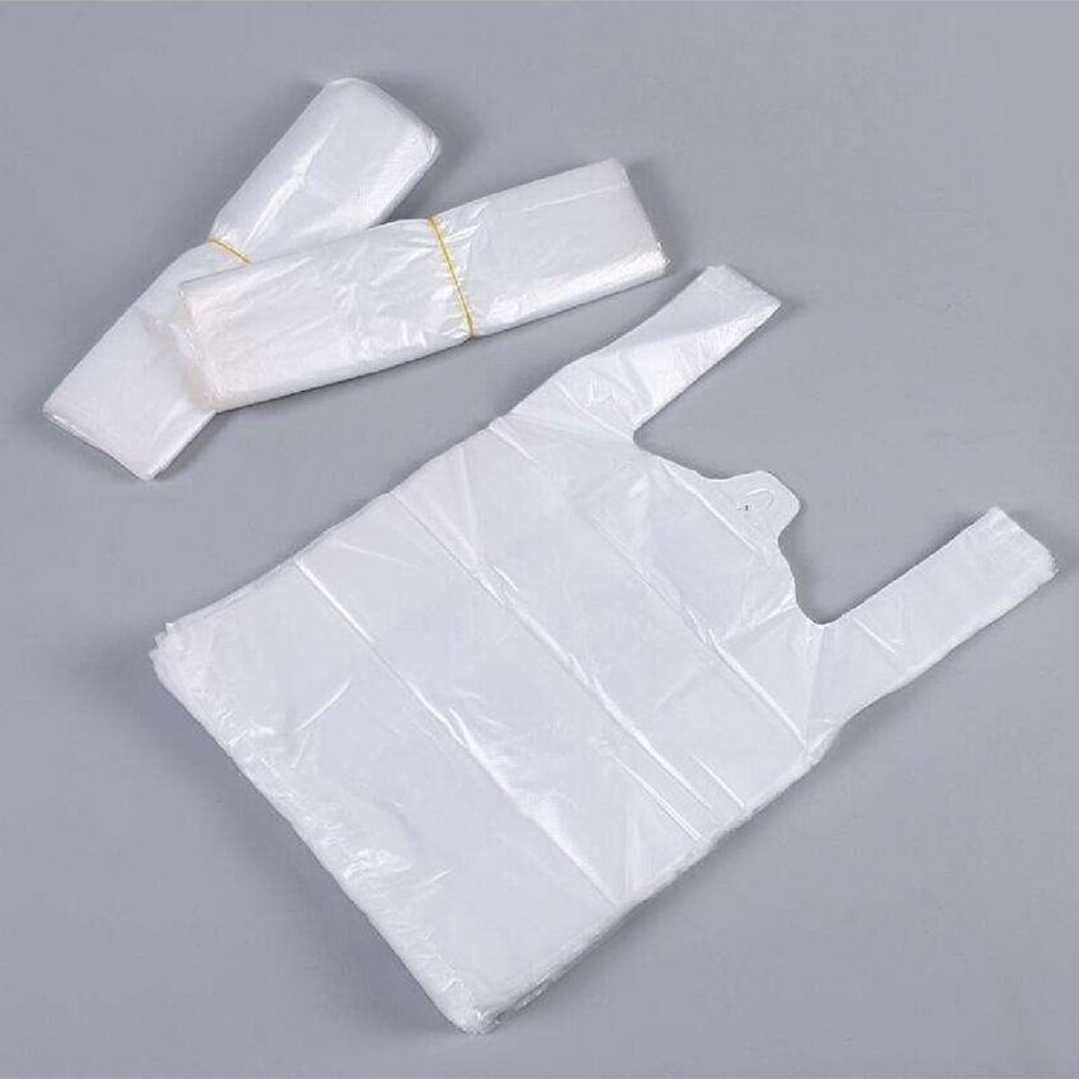 GENERICO - Bolsa Camiseta Blanca 40x50cm 100un  Bolsa Plastica