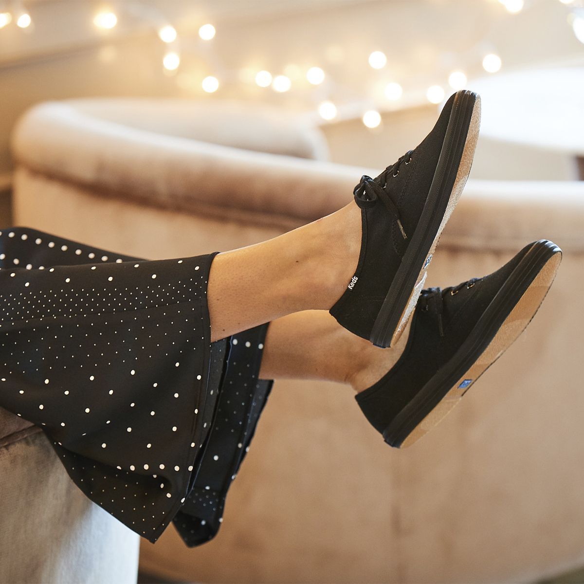KEDS - Zapatilla Negra Mujer Champion Black KEDS