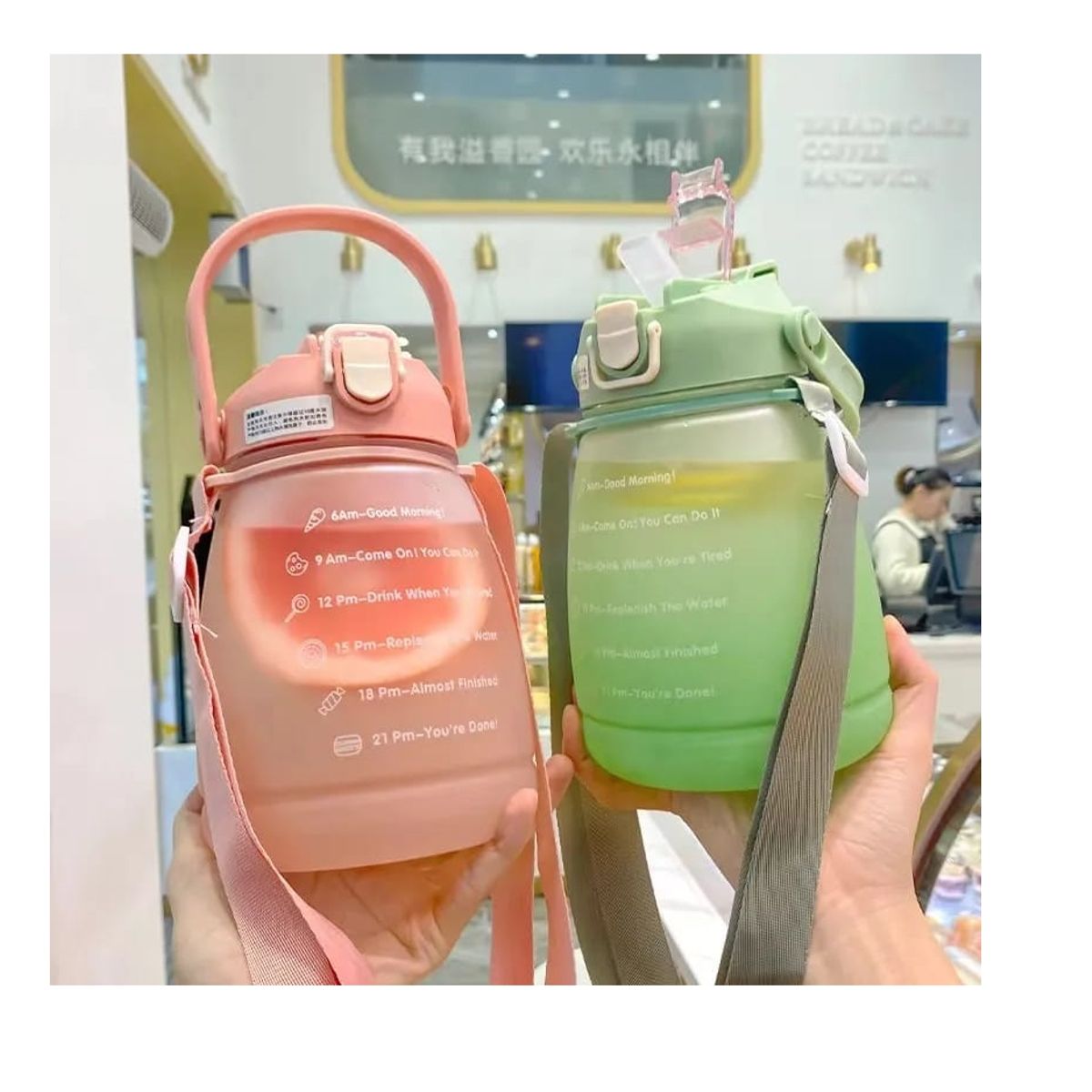 GENERICO - Botella Antiderrame Para El Agua 1300ml color verde