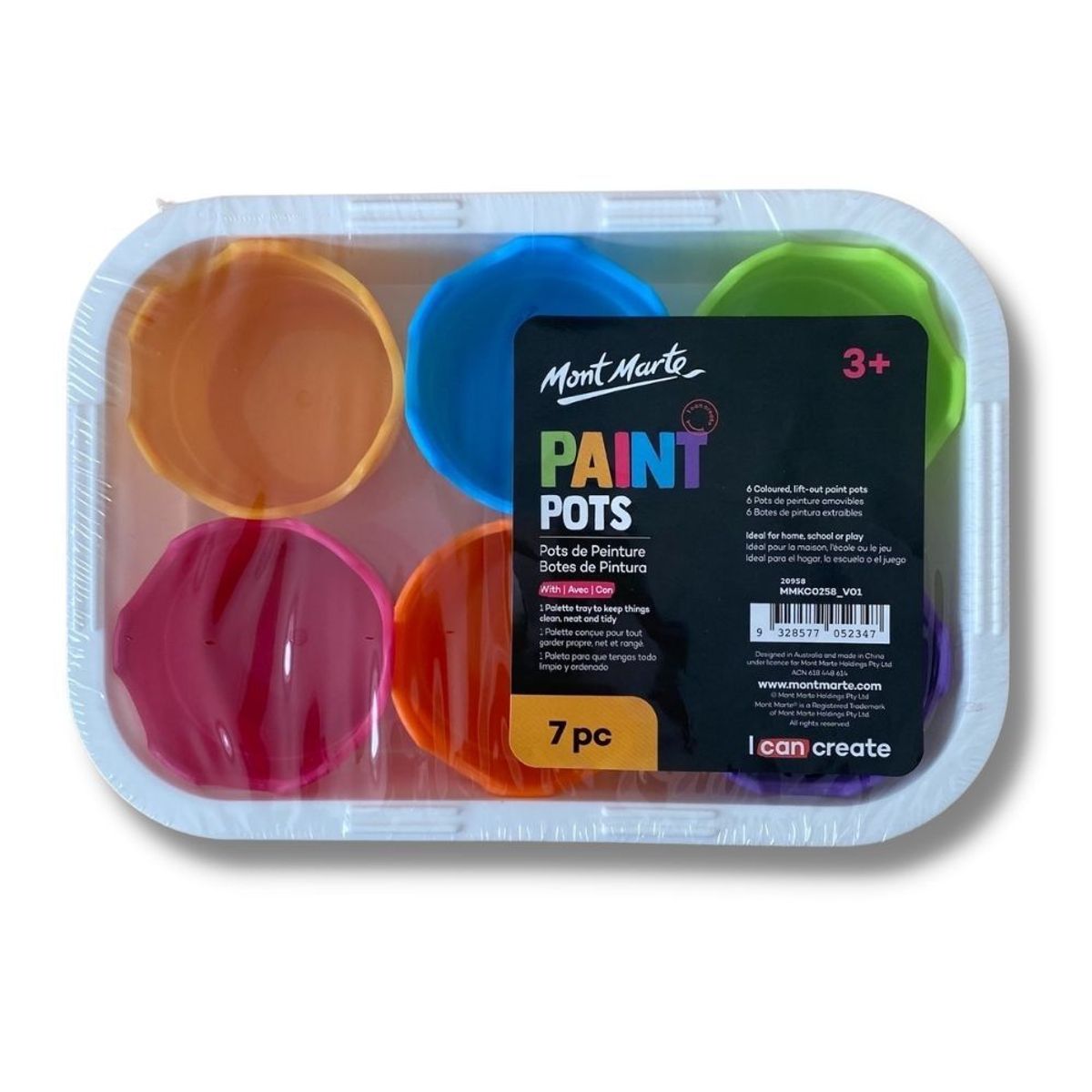 MONT MARTE - Pack 6 potes para pintar Mont Marte