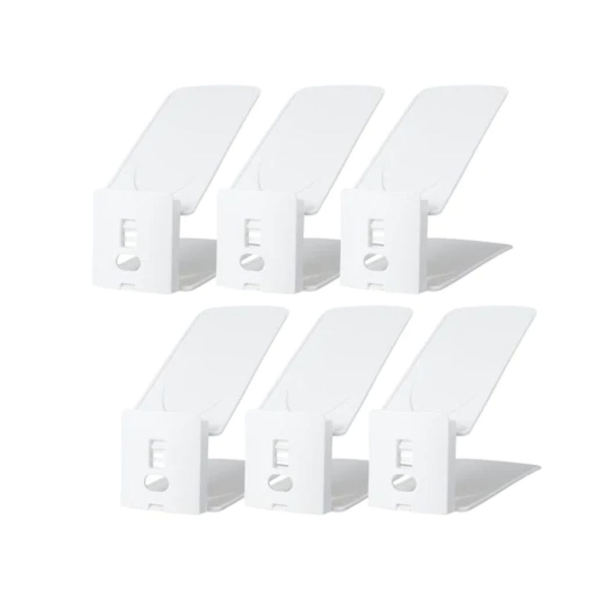 LIKE-IT - Set de 6 Organizadores Ajustables para Zapatos Like It. Duplica el espacio de guardado. Fabricado en Japón.