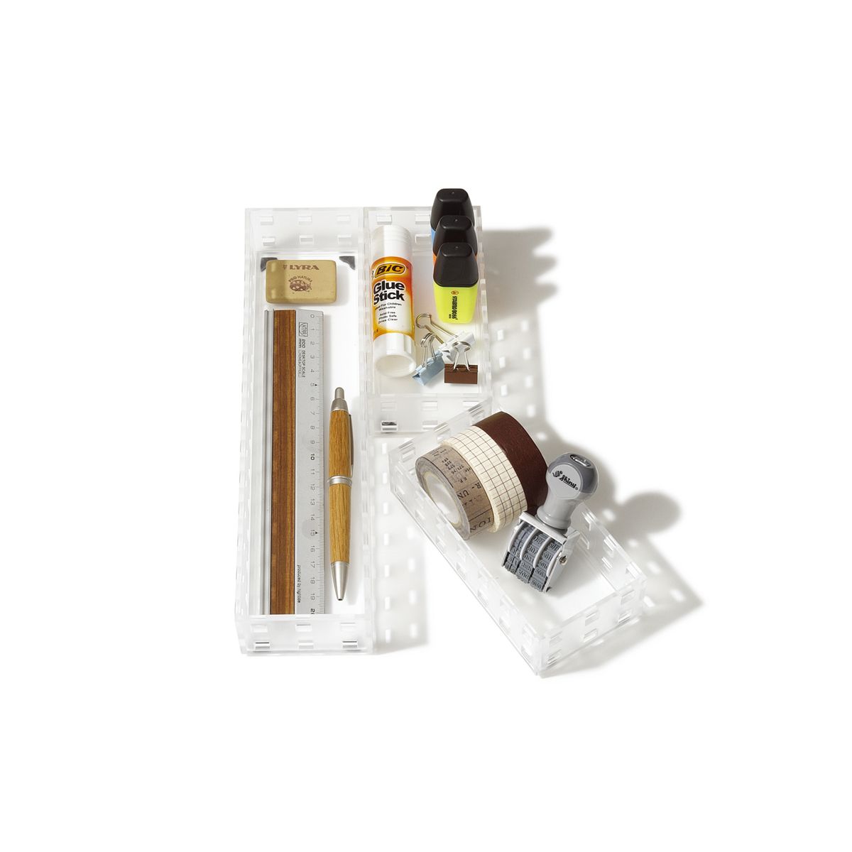 LIKE-IT - Set de 3 contenedores Like It para organización de clóset y hogar. Fabricados en Japón