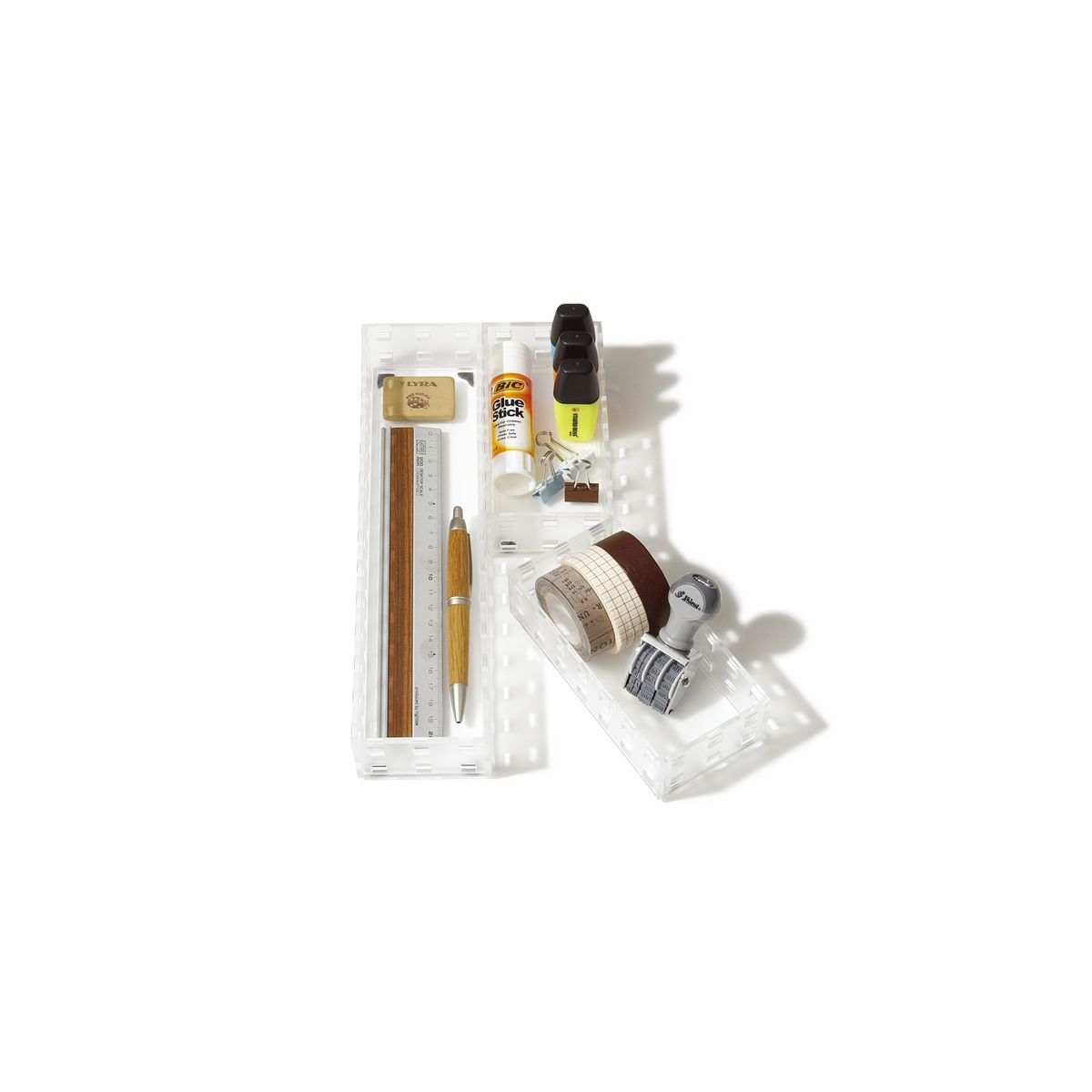 LIKE-IT - Set de 3 contenedores Like It para organización de clóset y hogar. Fabricados en Japón