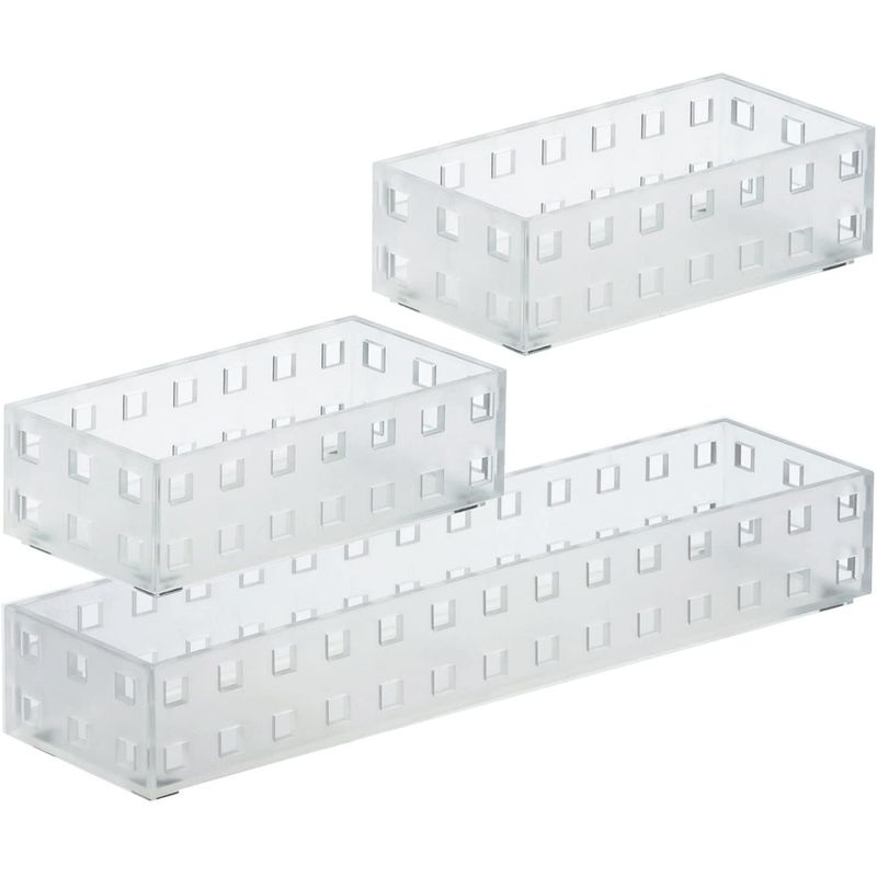 LIKE-IT - Set 3 Contenedores Bricks Apilables Multiuso Transparente Like it®
