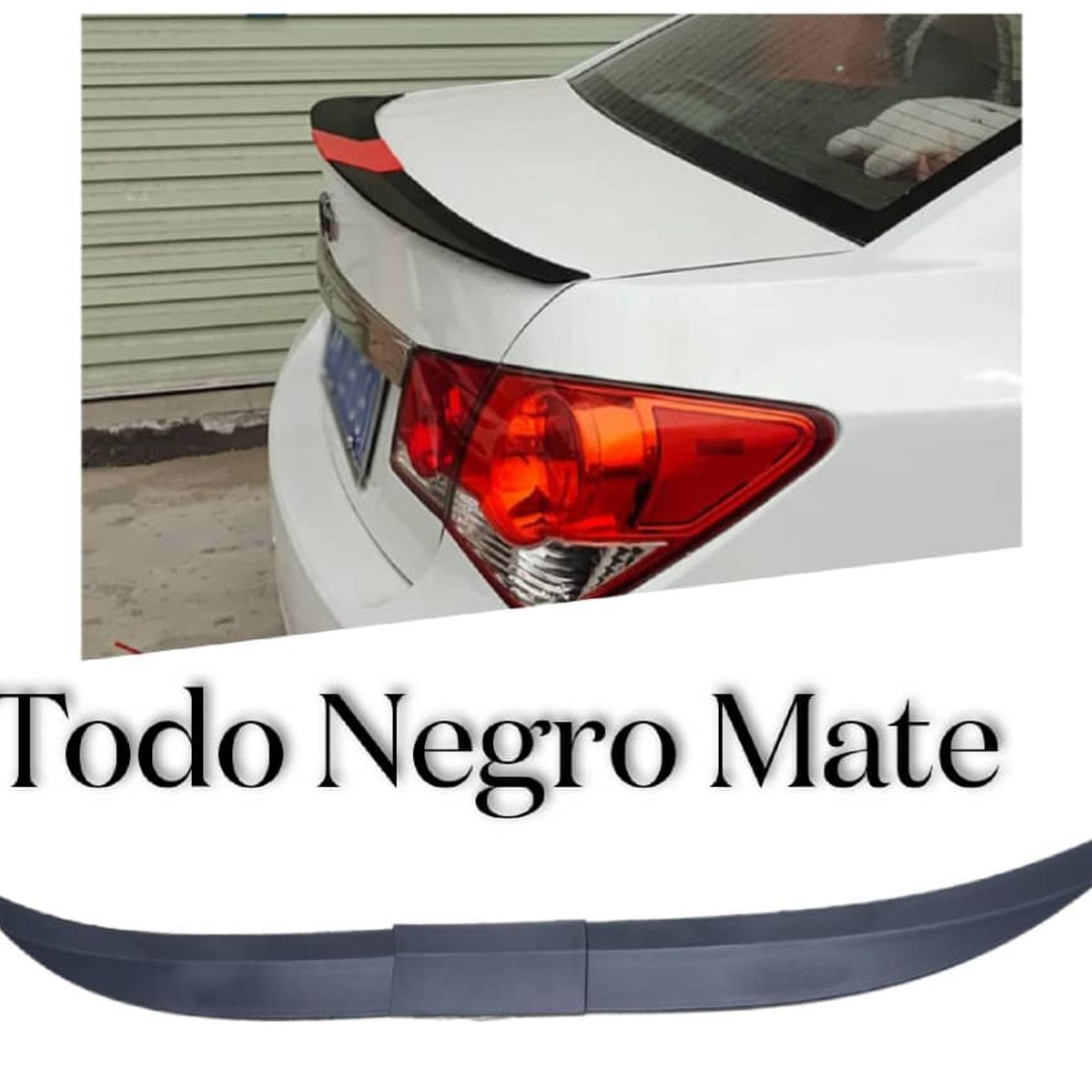 GENERICO - Lip Alerón maletero para auto universal todo mate