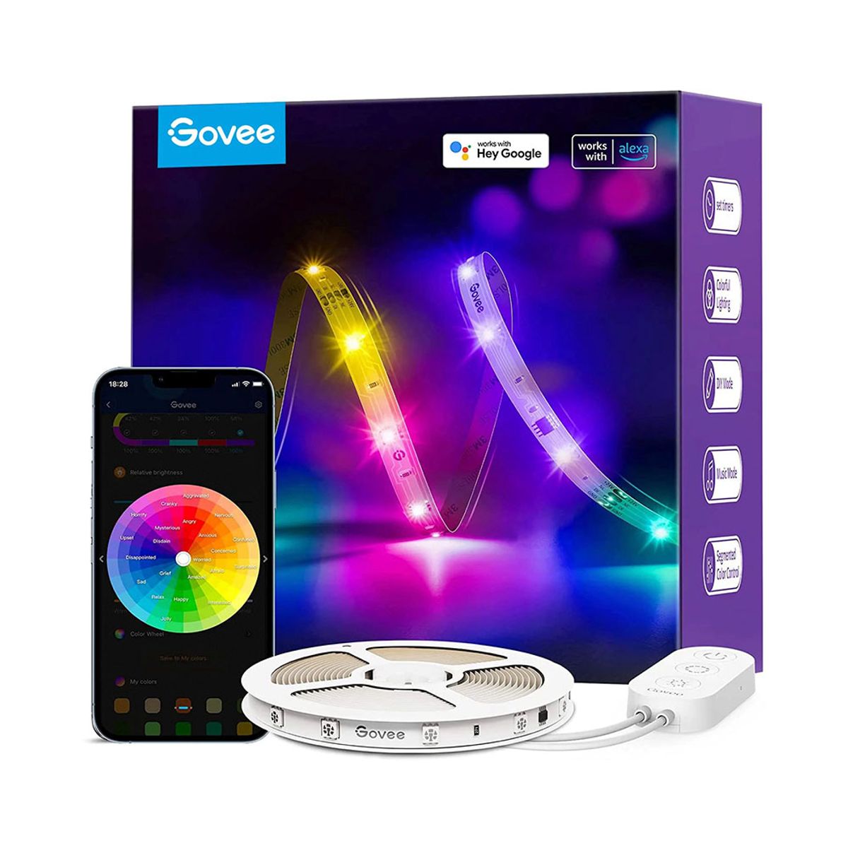 GOVEE - Pack 2x Tira de luces LED Govee RGBIC Basic Wi-Fi  Bluetooth