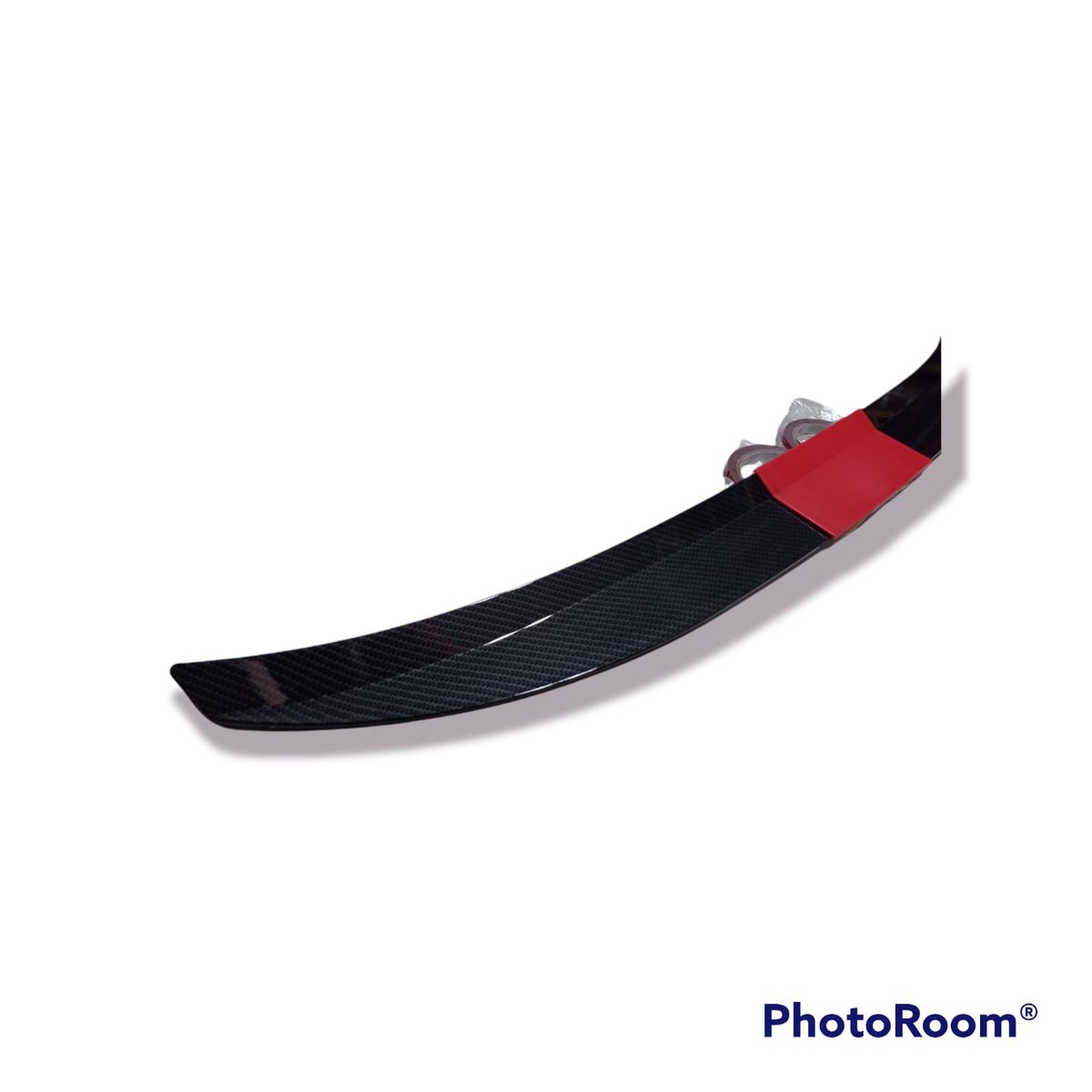 GENERICO - Lip Alerón maletero para auto universal carbono centro rojo