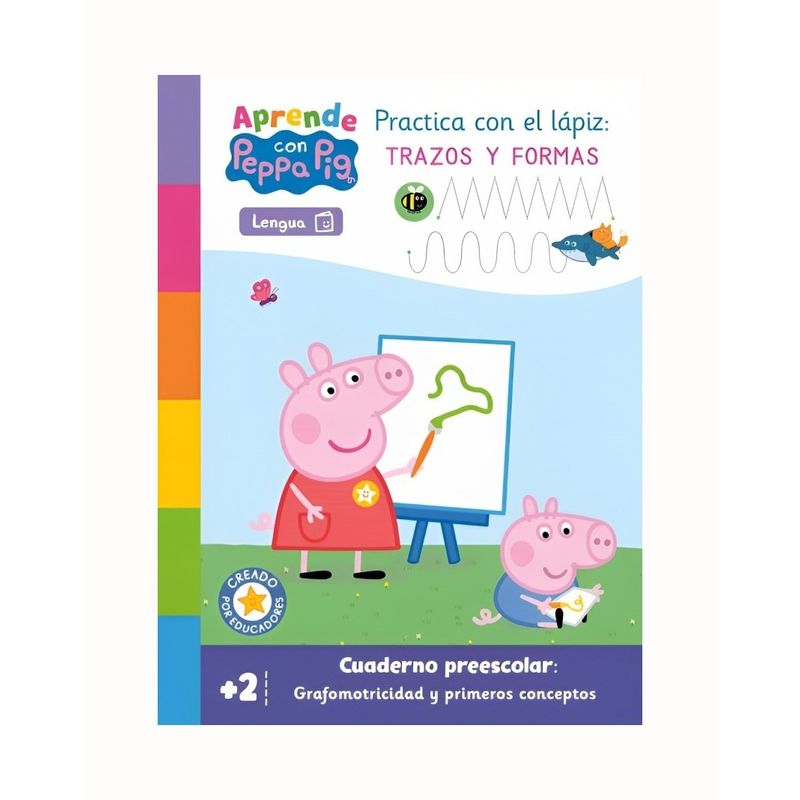 TOP10BOOKS - LIBRO PEPPA PIG APRENDE. GRAFOMOTRICIDAD / HASBRO / BEASCOA