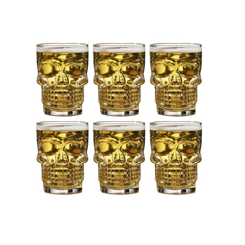 GENERICO - Vasos Calavera De Whisky Estilo Nordico 310cc
