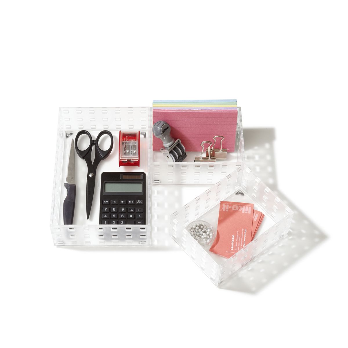 LIKE-IT - Set de 3 contenedores Like It para organización de clóset y hogar. Fabricados en Japón